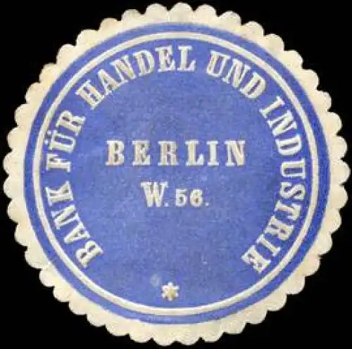 Bank fÃ¼r Handel und Industrie - Berlin