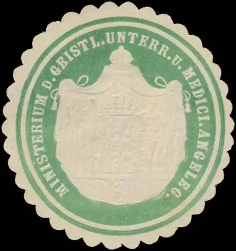Ministerium des Geistlichen Unterrichts und Medicinischen Angelegenheiten