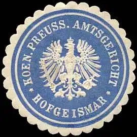 Koeniglich Preussisches Amtsgericht - Hofgeismar