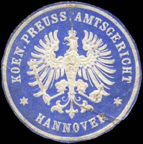 Koeniglich Preussisches Amtsgericht - Hannover