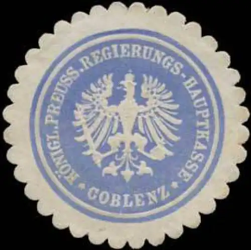 K.Pr. Regierungs-Hauptkasse Koblenz