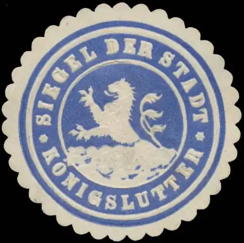 Siegel der Stadt KÃ¶nigslutter