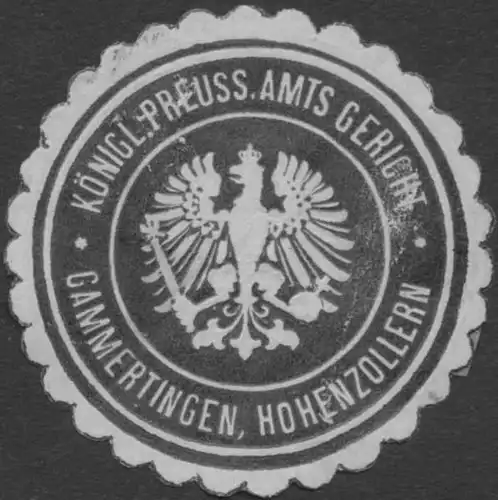 K.Pr. Amtsgericht Gammertingen, Hohenzollern