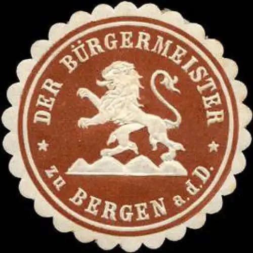 Der Bürgermeister zu Bergen