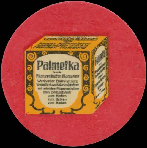 Palmefka Pflanzenbutter Margarine