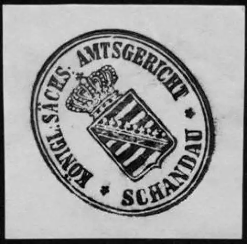 Königlich Sächsisches Amtsgericht - Schandau