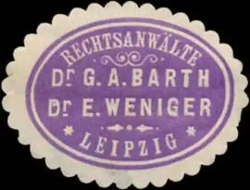 RechtsanwÃ¤lte Dr. G.A. Barth & Dr. E. Weniger