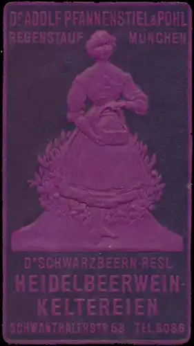 Heidelbeerwein-Keltereien