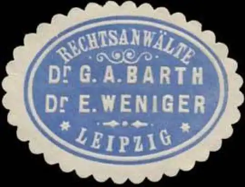 RechtsanwÃ¤lte Dr. G.A. Barth & Dr. E. Weniger