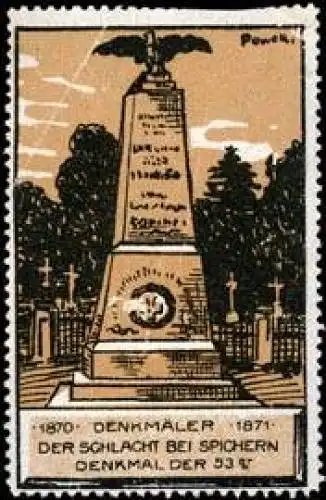 DenkmÃ¤ler der Schlacht bei Spichern 1870 - 1871