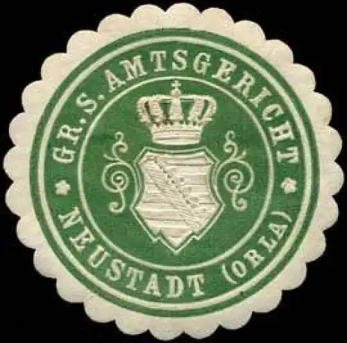 Grossherzoglich Sächsisches Amtsgericht - Neustadt (Orla)