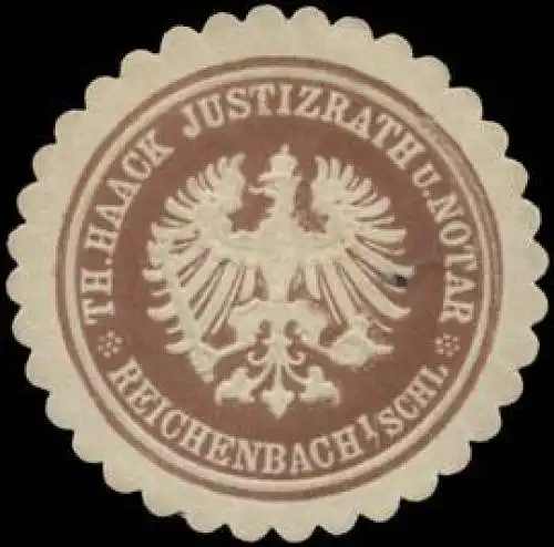 Th. Haack Justizrath und Notar