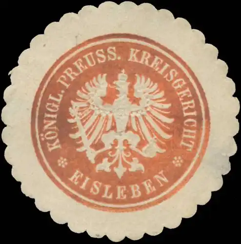 K.Pr. Kreisgericht Eisleben