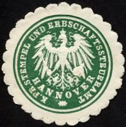 Königlich Preussisches Stempel und Erbschaftssteueramt - Hannover