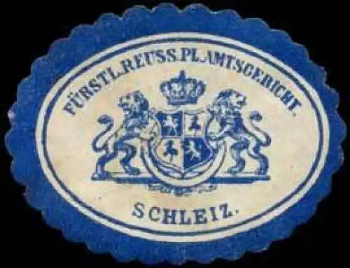 FÃ¼rstlich Reussisch Pl. Amtsgericht - Schleiz