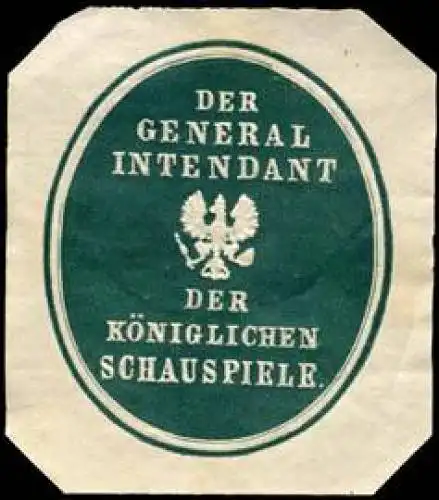 Der General Intendant der KÃ¶niglichen Schauspiele