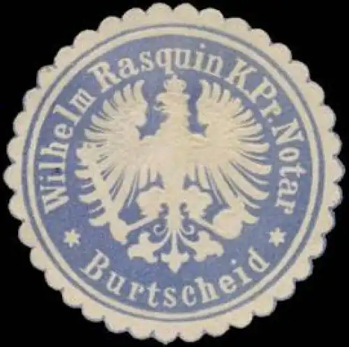 Wilhelm Rasquin K.Pr. Notar