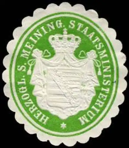 Herzoglich SÃ¤chsisch Meininger Staatsministerium