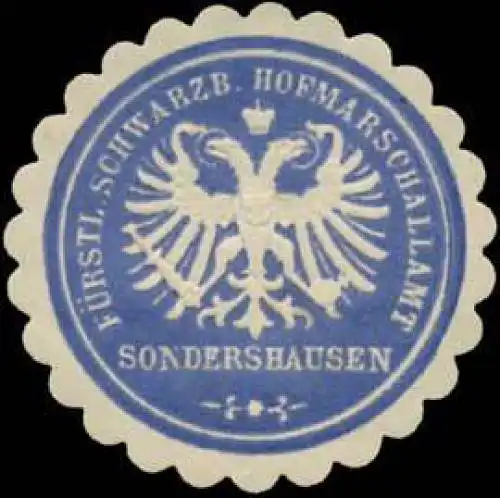 F. Schwarzb. Hofmarschallamt Sondershausen