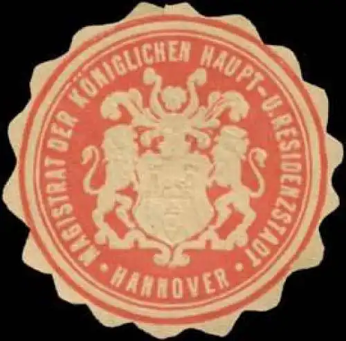Magistrat der K. Haupt- und Residenzstadt Hannover