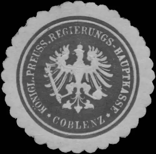 K.Pr. Regierungs-Hauptkasse Koblenz