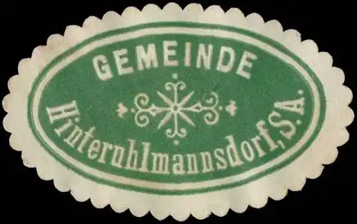 Gemeinde Hinteruhlmannsdorf