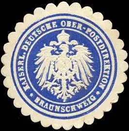 K. Deutsche Ober - Postdirektion - Braunschweig