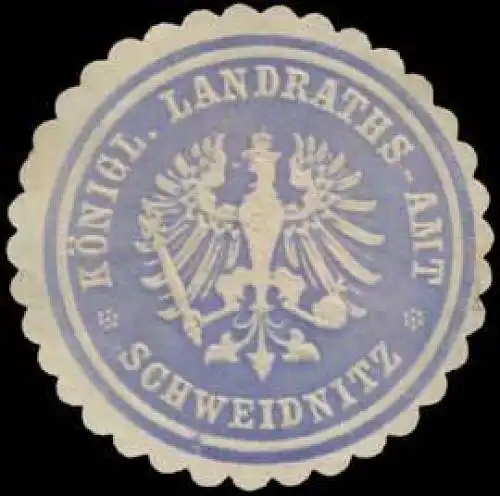 K. Landraths-Amt Schweidnitz/Schlesien