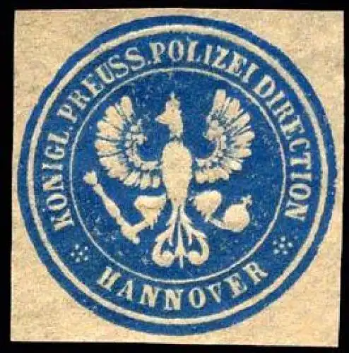 KÃ¶niglich Preussische Polizei Direction - Hannover