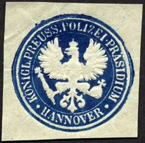 KÃ¶niglich Preussisches Polizei - PrÃ¤sidium - Hannover