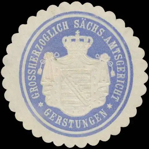 Gr. SÃ¤chs. Amtsgericht Gerstungen