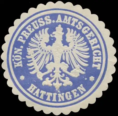 K. Pr. Amtsgericht Hattingen