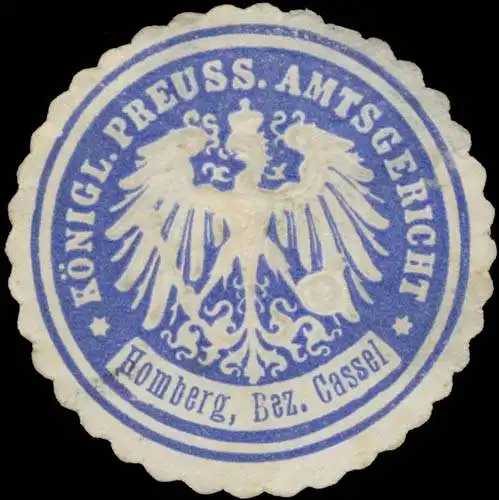 K. Pr. Amtsgericht Homberg Bez. Kassel