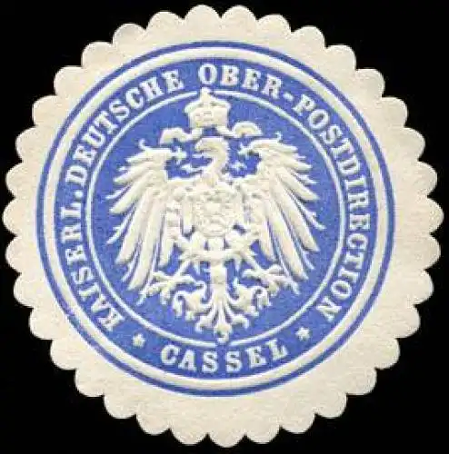 Kaiserliche Deutsche Ober - Postdirection - Cassel