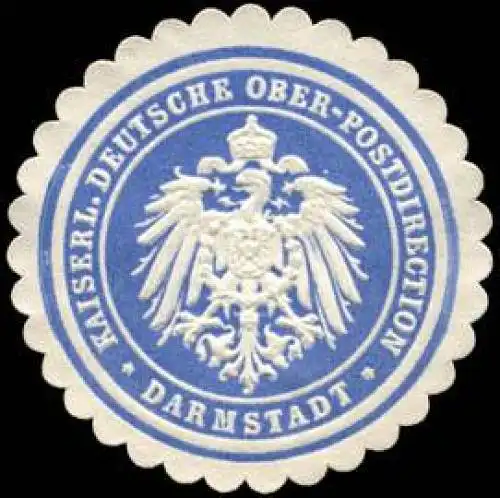 Kaiserliche Deutsche Ober - Postdirection - Darmstadt
