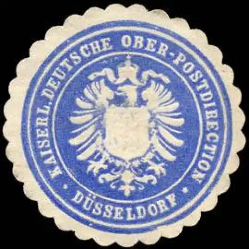 Kaiserliche Deutsche Ober - Postdirection - DÃ¼sseldorf