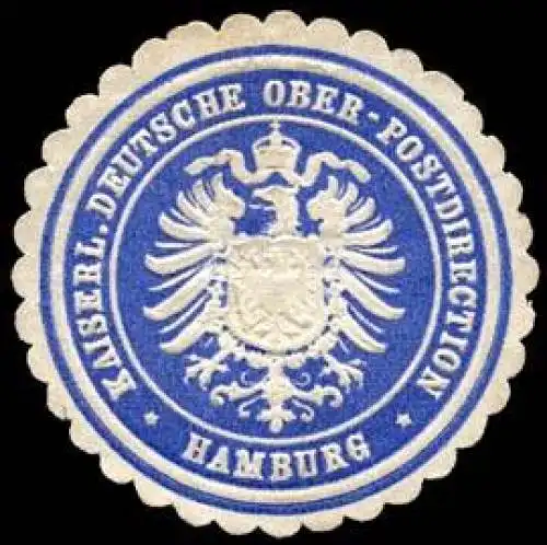 Kaiserliche Deutsche Ober - Postdirection - Hamburg