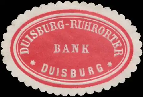 Duisburg-Ruhrorter Bank