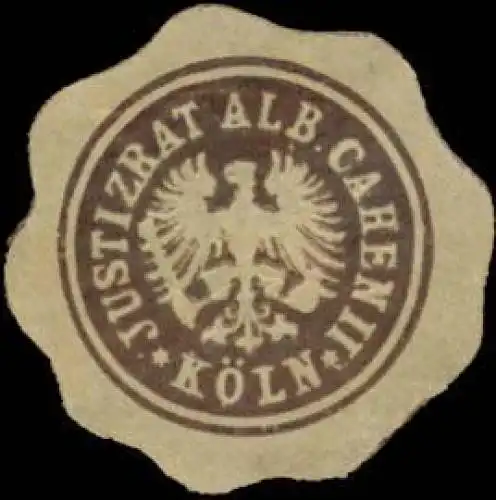 Justizrat Albert Cahen II