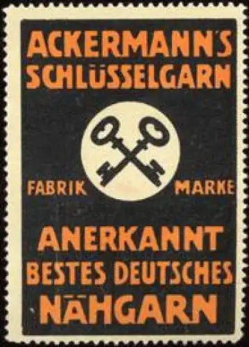 Ackermanns SchlÃ¼sselgarn - Anerkannt bestes deutsches NÃ¤hgarn