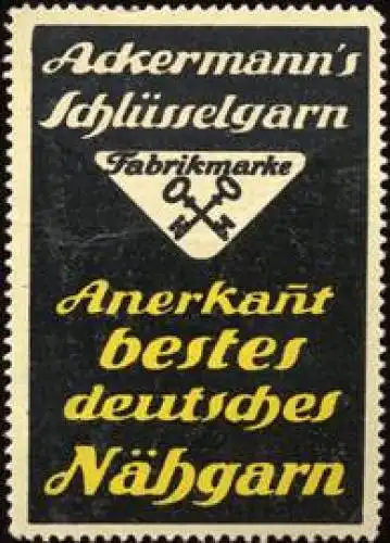 Ackermanns SchlÃ¼sselgarn - Anerkannt bestes deutsches NÃ¤hgarn