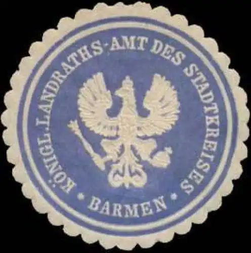 KÃ¶nigl. Landraths-Amt des Stadtkreises Barmen