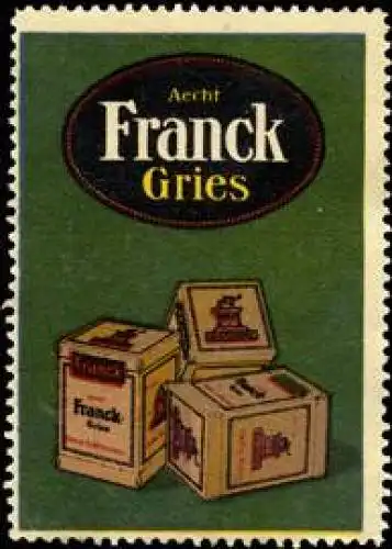 Aecht Franck Gries mit der KaffeemÃ¼hle