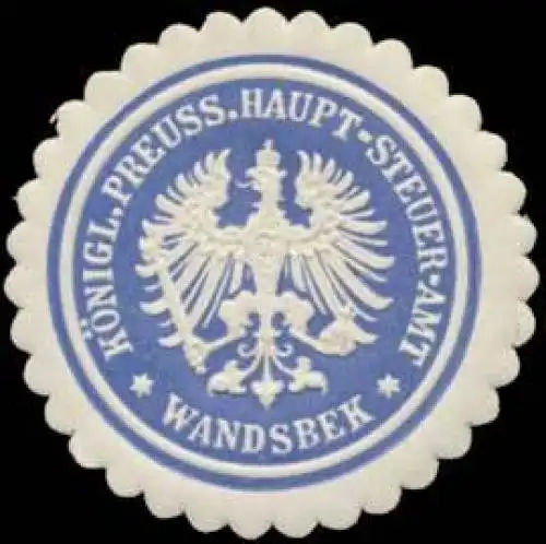 K.Pr. Haupt-Steuer-Amt Wandsbek