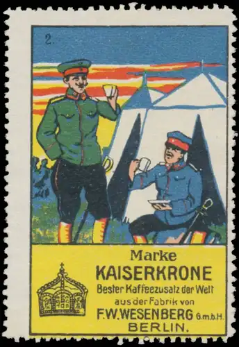 Kaffeezusatz Marke Kaiserkrone