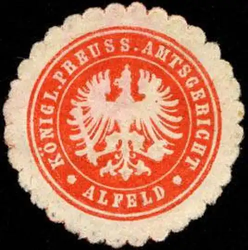Königlich Preussisches Amtsgericht - Alfeld