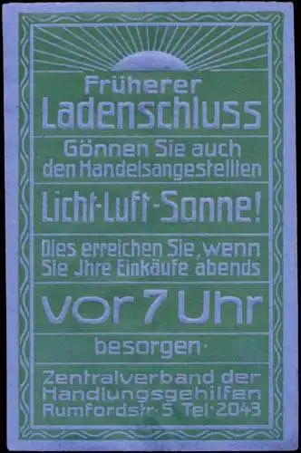 Früher Landeschluss