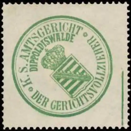 Der Gerichtsvollzieher K.S. Amtsgericht Dippoldiswalde