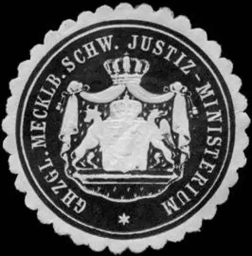 Groszherzoglich Mecklenburg Schwerinsche Justiz - Ministerium