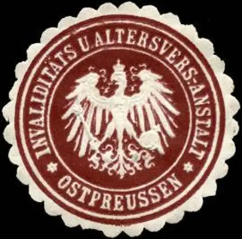 InvaliditÃ¤ts und Altersversicherungs - Anstalt - Ostpreussen